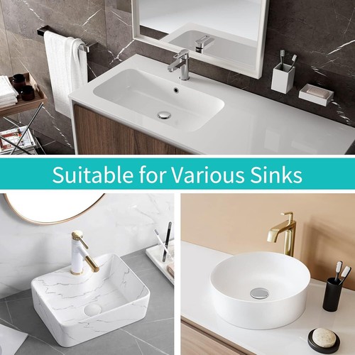 2 in 1 Universal Magic Drain Sink Stopper Instantly Replace Broken Stoppers USA - Picture 9 of 14