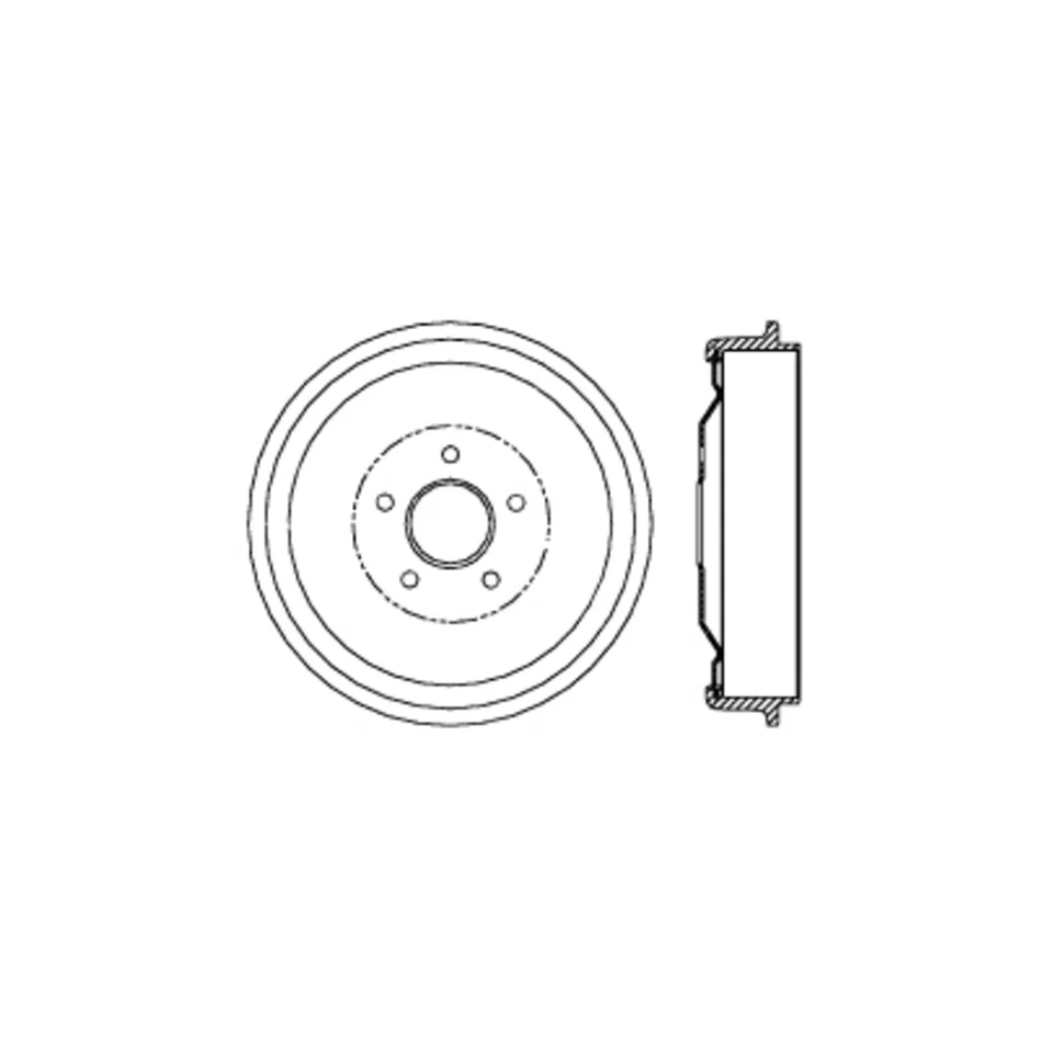 2x Tambor de freno trasero C-Tek para Dodge Dart 1965 1966 1967 1968 1969 1970 1971 1972 Foto 3 de 4