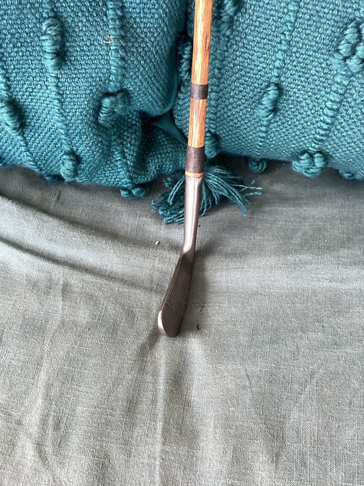 Antique Hickory Wood Shaft Forgan 1 Iron Golf Club