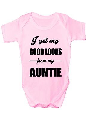 Ich bekomme gutes Aussehen von meiner Tante Tante Jungen Mädchen Baby Strampler 0 - 18 Monate