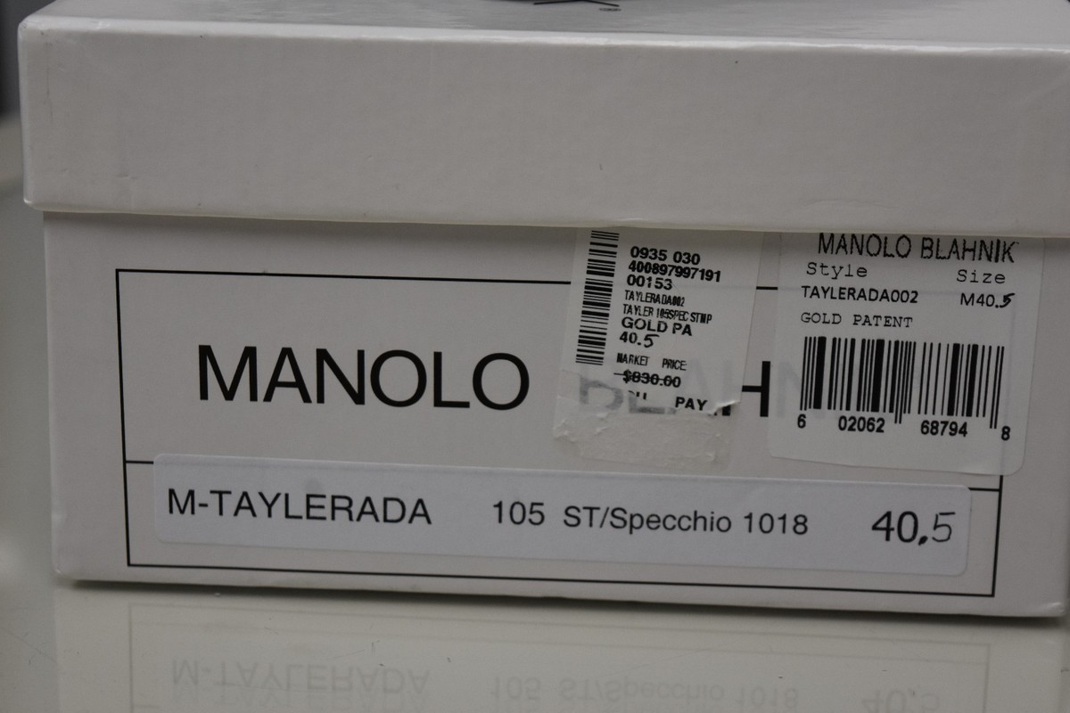 Escarpins Manolo Blahnik Tayler Talons Hauts Vert Métallique Taille 36 - Neuf Avec Boîte