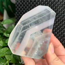 204g Lavender Yttrium Fluorite Stone Freeform Quartz Crystal Collection Healing