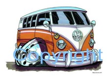 Koolart - WV Camper Van - Mug - Personalised With A Name - 1932