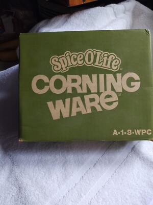 VINTAGE NOS CORNING WARE ''SPICE O' LIFE''  ~ A-1-8-WPC ~ 1 QT. CASSEROLE 