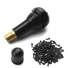 A2z 413 Snap-in Tire Valve Stems Short Black Rubber 50 Pcs.