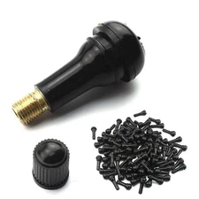 A2z  413 Snap-In Tire Valve Stems Short Black Rubber 50 PCS.