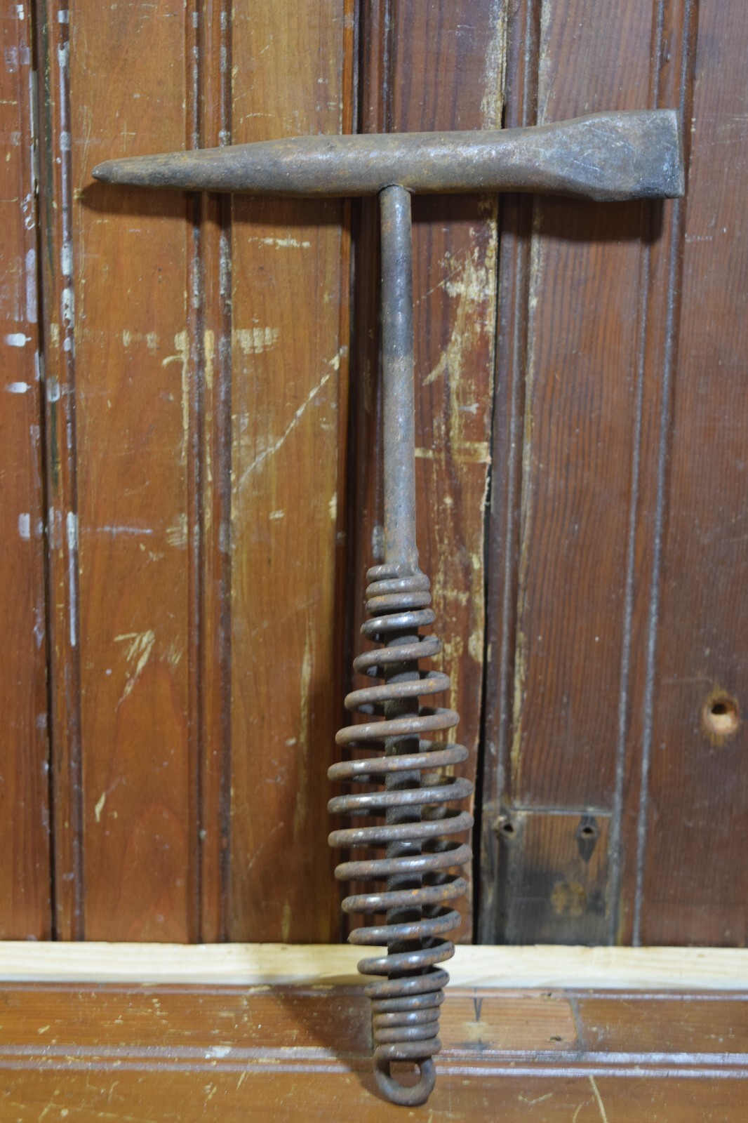 HAND TOOL WELDING SLAG HAMMER STRAIGHT PIEN 9" HANDLE METAL WORKING WIRE GRIP