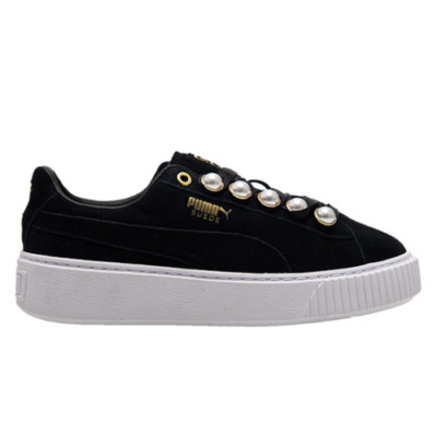 puma suede platform bling