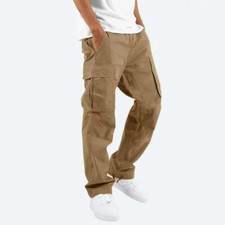  Mens Cargo Pants Medium Straight Type Pants