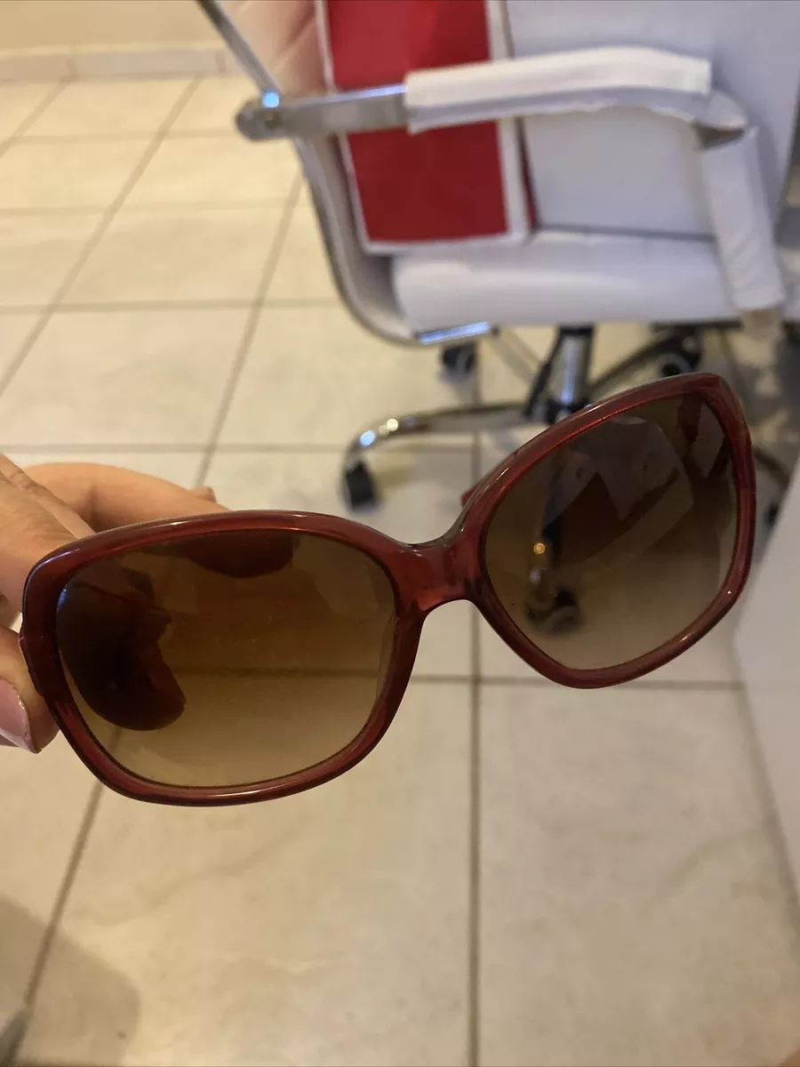 Coach 2025 burgundy sunglasses