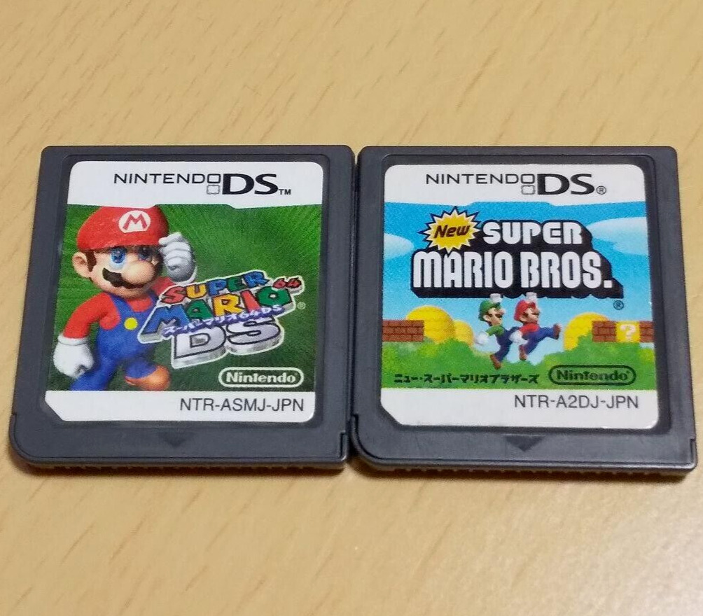 New Super Mario Bros. & Super Mario 64 DS set JP Ver. Cartridge only