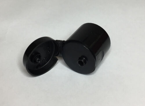 Flip Top Cap Black 20mm Screw On Flip Top Cap 20/410 Neck Size - ANY AMOUNT - Picture 3 of 4