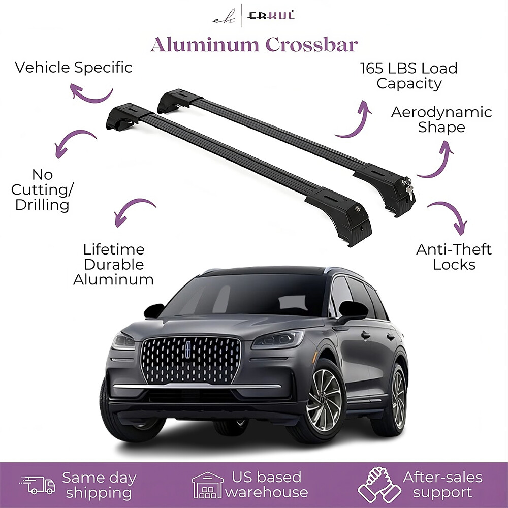 Rooftop Cargo Carrier ERKUL Roof Rack Cross Bars For Hyundai Venue
