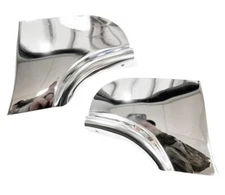 Pair Fender Skirt Trim Scuff Pads For 1957 Chevy Full Size Passenger Car