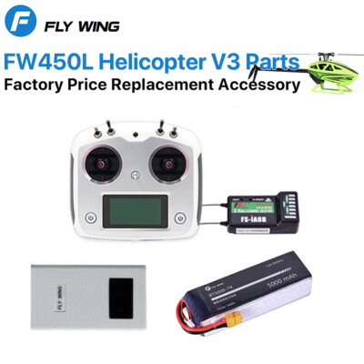 Fly Wing FW450L V3 RC Helicopter Teile Akku &Ladegerät Fernsteuerung Kombi-Set