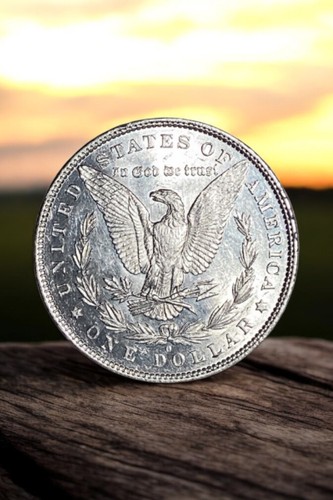1881-O Morgan Silver Dollar About Uncirculated Proof-Like Cartwheel Luster - Picture 2 of 2