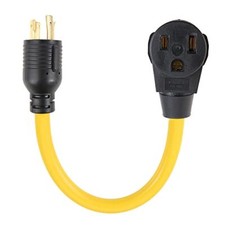 1.5FT Nema L14-30P to 6-50R Generator Welder Adapter Plug Cord 4 Prong to 3 P...