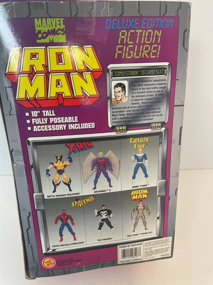 Figura de acción Iron Man de Marvel Comics Toy Biz 1995 Foto 3 de 4