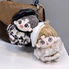 Anime BJYX Xiao zhan Wang yibo 10cm plush Doll toy Keychain Pendant Doll clothes