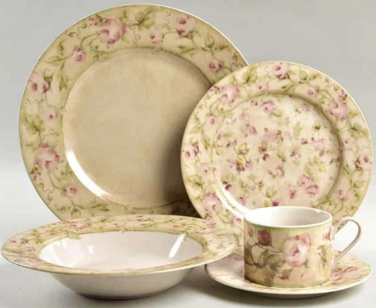 222 Fifth Cheri Blum SAVANNAH 20 Piece Dinnerware Set For 4