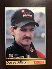 1991 Traks #156 - Davey Allison - Driver - Texaco-Havoline Yates Racing Ford