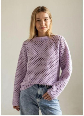 HÄKELANLEITUNG KOPIE Damen Designer Granny Stitch Pullover leicht XS-5XL 749J
