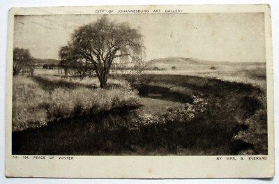 AK - WINTERFRIEDEN, Frau B. Everard, JOHANNESBURG KUNSTGALERIE (MAL14-15)