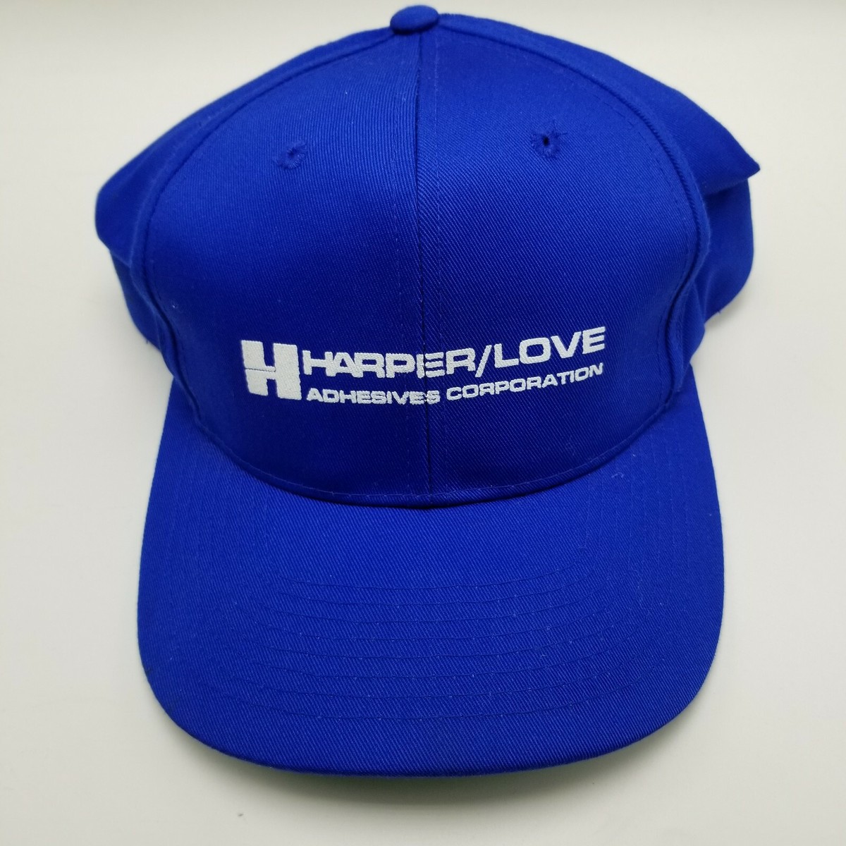 Harper Love Adhesives Corporation Hat Cap Blue Adult Snapback Advertising  B6D