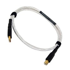 NEOTECH NEUB-1020 - Cavo USB 2.0 A-B in Argento puro 99,999% UP-OCC - Schermato