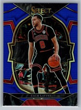 2022-23 Panini Select Zach LaVine #34 Blue Prizm Chicago Bulls Near Mint