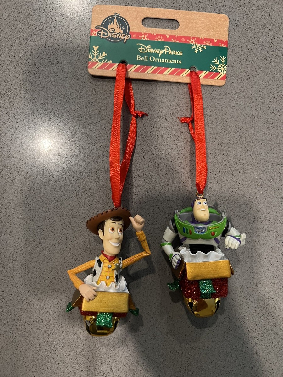 Disney Parks Toy Story WOODY and BUZZ LIGHTYEAR 3D Bell Ornament