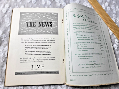 1942-JOURNAL OF THE AMERICAN ASSOCIATION OF UNIVERSITY WOMEN-WARTIME TOPIC - Picture 7 of 7