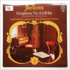 Beethoven Symphony No. 4 in B Flat [LP] [Vinyl] Andre Cluytens, Berlin Philharmo