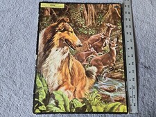 Vintage Puzzle Lassie Whitman Frame Tray Inlay 1957 Made in USA