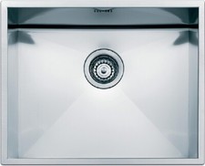 Apell Ferrara Zéro Feq50usc Évier 1 Bac 520 X 418 Mm Satiné Sous Plan