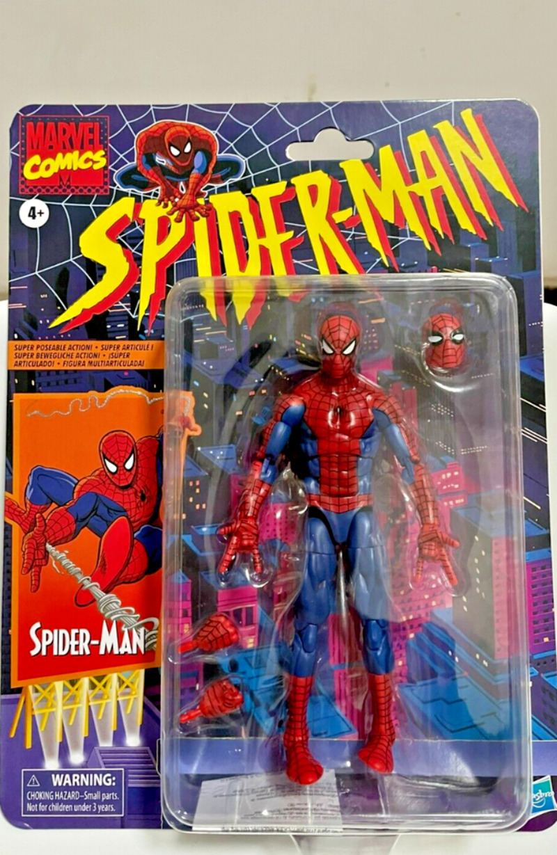 6-inch-spiderman action figure spider-man marvel legends retro series