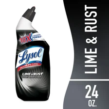 LYSOL Brand Disinfectant Toilet Bowl Cleaner w/Lime/Rust Remover Wintergreen 24