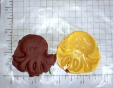 Octopus h3 -Flexible Push Silicone Mold-Candy Cookie Crafts Cupcake Clay Cartoon