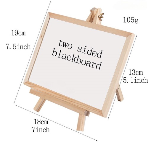 13 18cm Wood Blackboard Small Milk Tea Coffee Shop Message Board Decor Ornaments - Picture 7 of 13