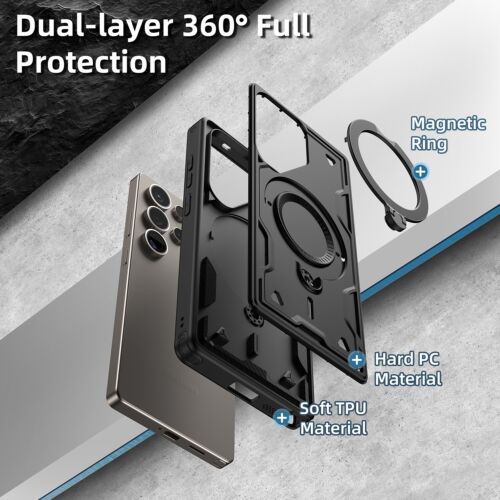 Funda de protección magnética Samsung Galaxy S25 Ultra 6,2/6,7/6,8 pulgadas Plus Stock en EE. UU. - Imagen 42 de 46