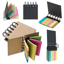Post Notes 200 Sticky Note Set Memo & Index Tabs Eco Cardboard Recyclable Case