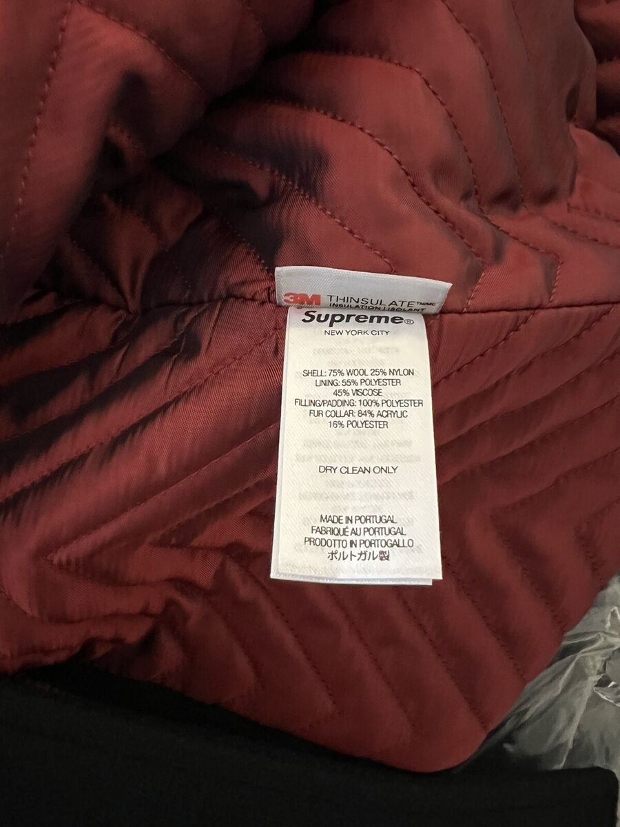 Supreme FW22 Fur Collar Car Coat In Hand Ready To Ship Size Supreme FW22 Fur Collar Car Coat In Hand Ready To Ship Size