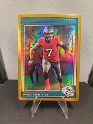 Shaquil Barrett 2024 Panini Score Gold Zone /50 Miami Dolphins NFL Trading Card