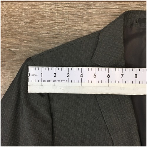 Z Zegna Mens Blazer Sport Coat Two Button Casual Suit Jacket Size 40R Wool Gray - Picture 9 of 13
