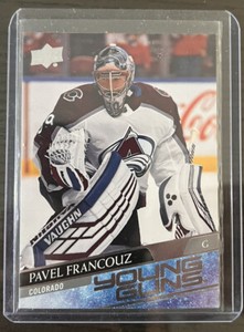 2020-21 UD YOUNG GUNS SP Rookie PAVEL FRANCOUZ #249 COLORADO AVALANCHE