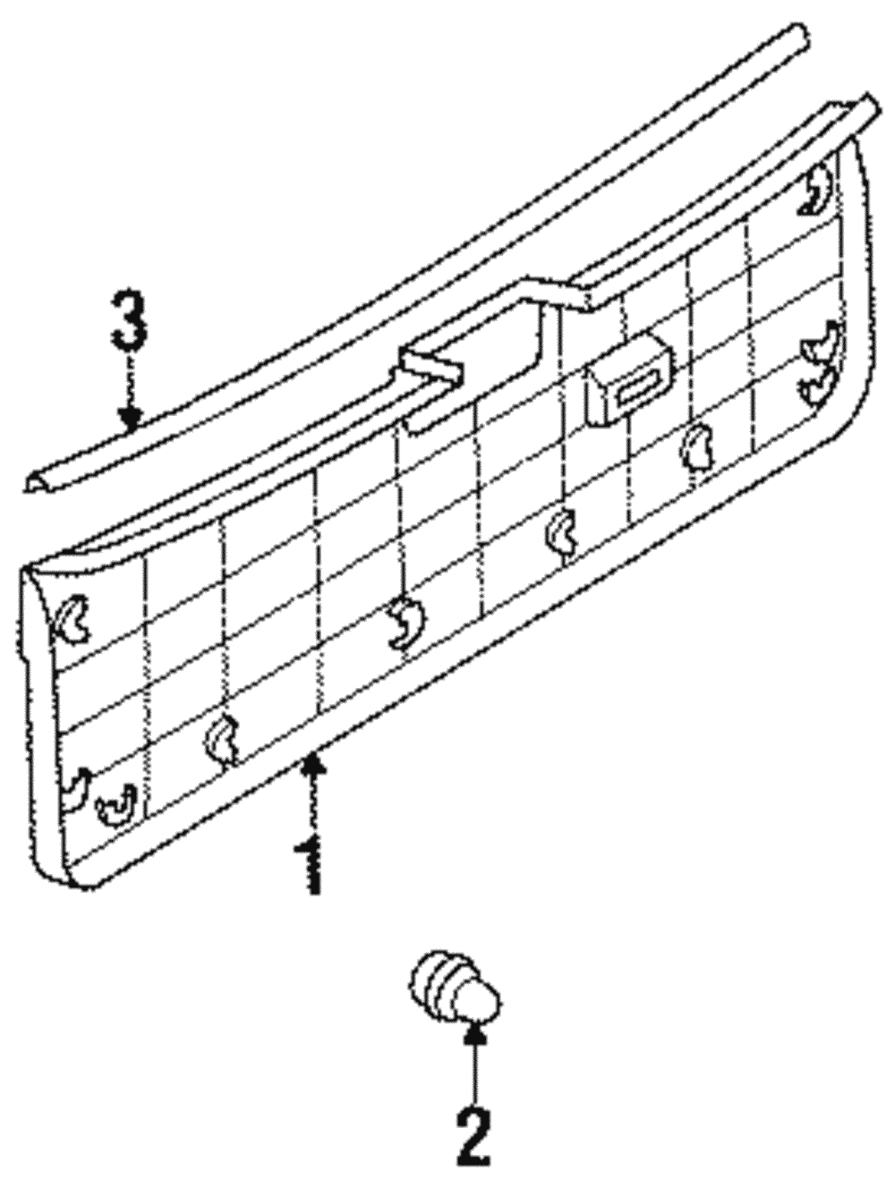 Genuine Ford Lift Gate Trim F7CZ7446404AAB eBay