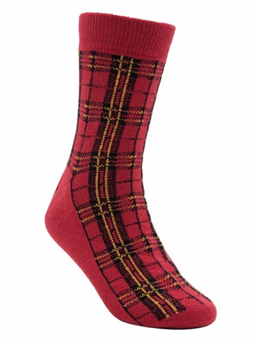 Kids Seamless Tartan Plaid Bamboo Socks by Rambutan Multi-Color (6-13 years) - Picture 7 of 8