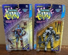 2 1996 Total Chaos Ultra Action Figures- Thresher Al Simmons Nib