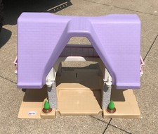 VINTAGE Little Tikes Purple Roof Dollhouse