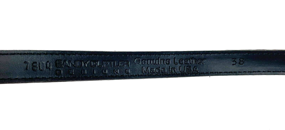 SANDY DUFTLER Snaffle Bit Snake Embossed Print Leather Belt 32 Metallic Brown Sandy Duftler Designs Genuine Leather Belt Snake Skin Print  main image 3